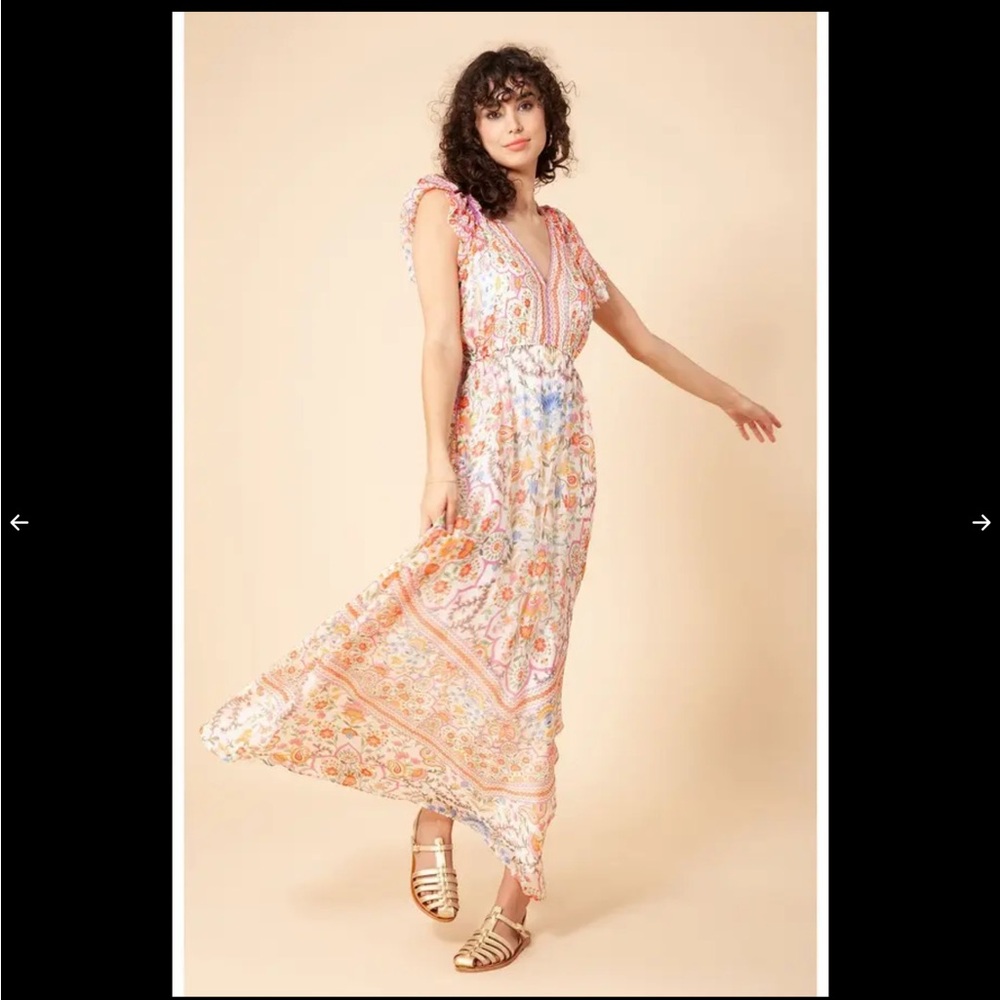 Hale Bob Marlee Chiffon Maxi Dress